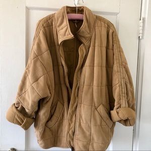 Free People Dolman Quilted Knit Jacket